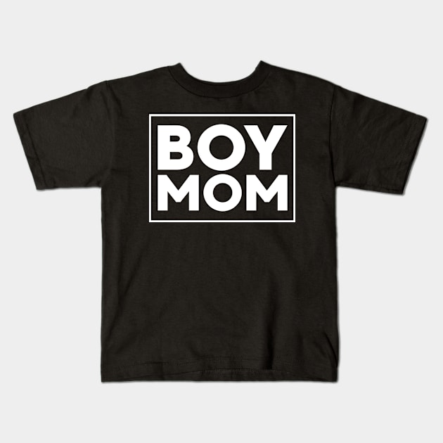 Boy Mom Kids T-Shirt by mintipap